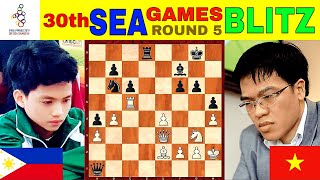 IM DANIEL QUIZON, PINISAK ANG SUPER GM NG VIETNAM! || 30th Sea Games Chess (Blitz)