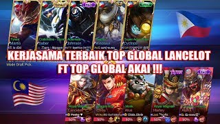 Kerjasama Terbaik Top Global Lancelot FT Top Global Akai !!! MALAYSIA VS PHILIPINA Arena Contest