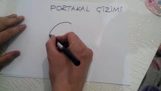 Portakal çizimi - Orange drawing