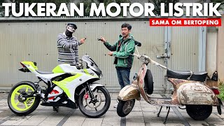 NGAKAK‼️RIDING TUKERAN MOTOR LISTRIK SAMA @Om Mobi