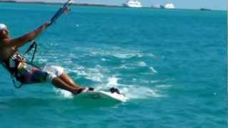 Kite racing tacking