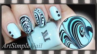 Водный маникюр. Как сделать наклейки для ногтей из маникюра на воде | Water Marble Manicure