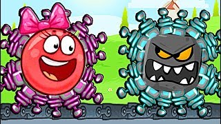 ОГО КАКОЙ БОСС !!! КРАСНЫЙ ШАР НАПАЛ НА ЗОМБИ Несносный Шарик Plants vs zombies Red Ball 4 Мультик