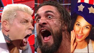 WWE Raw Seth Rollins FIGHTS Cody Rhodes in fan area!!! 5/30.22