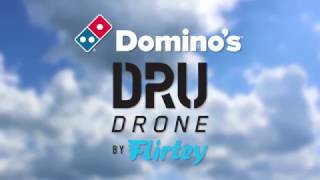 DRU Drone by Flirtey - world's first pizza delivery by drone to a customer's house!