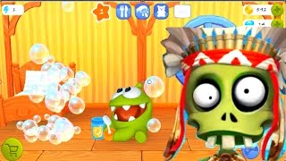 Мультик ИГРА Ам Ням МЫЛЬНЫЕ ПУЗЫРИ - OM NOM BUBBLE Cartoon GAME