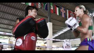 Caley Reece Training @ Sinbi Muay Thai for Historic Boxing Event