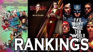 DC Extended Universe Rankings (Worst to Best)