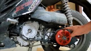 DIY : TUTORIAL BONGKAR CVT FOR X-RIDE N MATIC YAMAHA SERIES #1