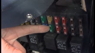 Замена предохранителя передних стеклоподъемников Chevrolet - Niva