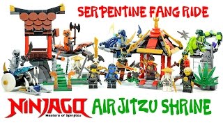 Ninjago Airjitzu Mountain Shrine & Serpentine Fang Rides Unofficial LEGO KnockOff Set