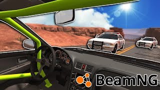 INSANE FIRST PERSON CHASES & CRASHES! - BeamNG Mod Gameplay & Crashes - Car Crash Game