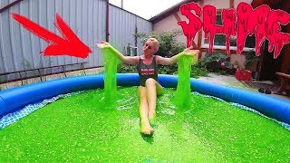 БАССЕЙН ЛИЗУНА ? SLIME POOL CHALLENGE Самый ГИГАНТСКИЙ СЛАЙМ БЕЗ КЛЕЯ Челлендж BATH Лизун Из Воды