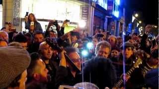 Bono and Glen Hansard - Christmas (Grafton Street Christmas Eve 2012)