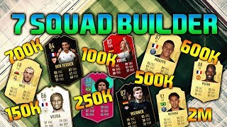 FIFA 19 SQUAD BUILDER 100K 150K 250K 500K 600K 700K 2M SQUAD BUILDER FUT CHAMPIONS FIFA 19