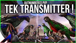 Getting TEK TRANSMITTER and OUTNUMBERED PvP | Solo Official PvP Servers  ARK Survival Evolved  Ep 74