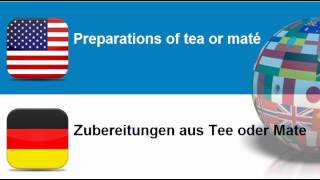 Learn German = Topic = Tea