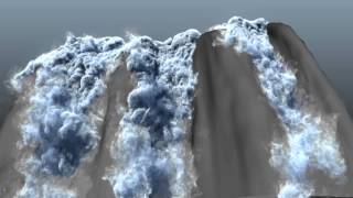 maya fluids Waterfall rnd
