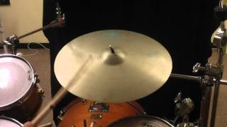 HD VIDEO 18" Paiste 101 Crash / Ride vintage