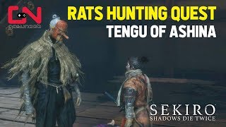 Sekiro -  Tengu of Ashina Rats Hunting Quest - Rats Locations - Ashina Esoteric Text