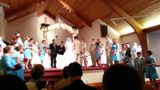 Father of Bride speaks & Keaton cousins Sing