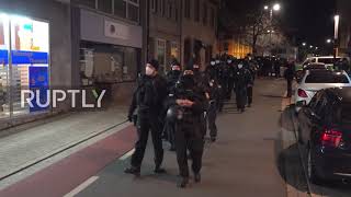 Germany: Anti-COVID-restrix protesters gather in Schweinfurt despite demo ban