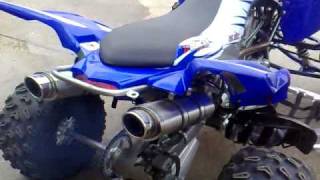 Yamaha Raptor YFM700R with Scorpion ATV/Quad Dual Exhaust System