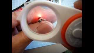 Extremely small LED blinker  極小のＬＥＤ点滅回路