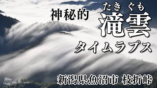 【気象現象アーカイブ】滝雲　新潟県魚沼市・枝折峠　タイムラプス／2022.10.02