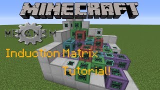 Minecraft 1.12.2 | Mekanism Induction Matrix Tutorial! | Giant battery!!