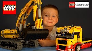 Lego Technic 8043, 8109. Рабочие Машины для детей, Игрушки Строительная техника, Экскаватор