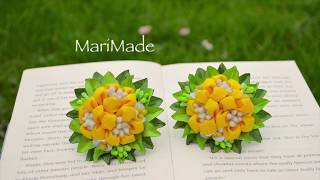 3D Новый Лепесток Цветы Канзаши Резинки Kanzashi Hair Bobbles Flores