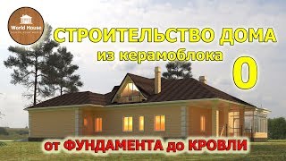 Строительство дома от фундамента до кровли за 5 минут!