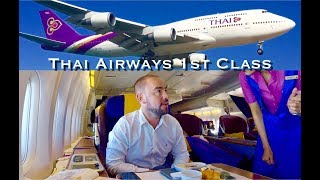 Thai Airways 747 - Business Class in a First Class seat
