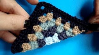 Вязание крючком - Урок 217 Треугольник Crochet triangle motif