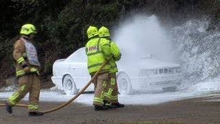 2012 Brooklands Mayday Emergency Vehicles Day Part 6 -- Firemen at work