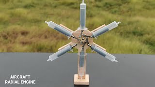 Making Radial Engine Using 6 Cylinders