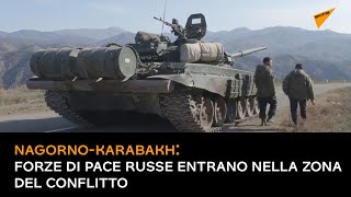 Nagorno-Karabakh: forze di pace russe entrano nella zona del conflitto