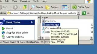 Adding Background Music To Your Web Site using Notepad