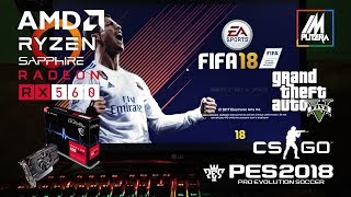 Nyobain AMD Ryzen 3 1300X dan Radeon RX 560 Sapphire Pulse ( GTA V, PES 2018, FIFA, CSGO )