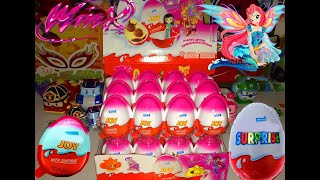 Киндер Сюрпризы,Unboxing Kinder Surprise Eggs Игрушки для детей Феи Клуб Винкс,Toys Club Winx
