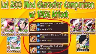176% Attack | Lvl 200 Mind Character Comparison | BLEACH BRAVE SOULS