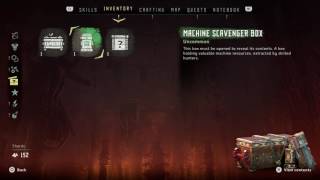 Horizon Zero Dawn - Treasure Boxes: Machine scavenger Box, Remarkable Reward Box Loot Rewards