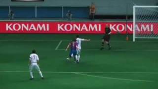 PES 2010 review code gameplay Barcelona vs Real Madrid 2nd half