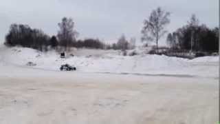 Автокросс в Бужарово 02.02.2014г. Разворот багги