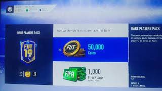 Opening a rare players pack on FIFA 19
