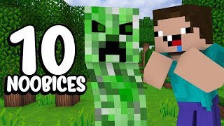 10 COISAS QUE TODO NOOB FAZ NO MINECRAFT!!!