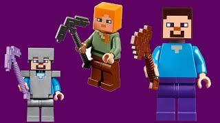 Minecraft house building challenge with LEGO - lego minecraft world moc