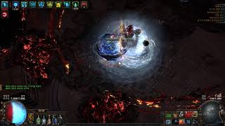 [POE 3.9] CoC Ice Nova without awaken coc gem kill lvl8 sirus / COC프볼노바 각성젬없이 8각 사이러스