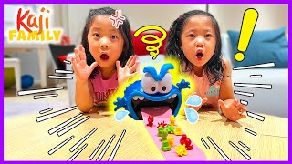 Emma and Kate play Gobble Monster Board Game!
